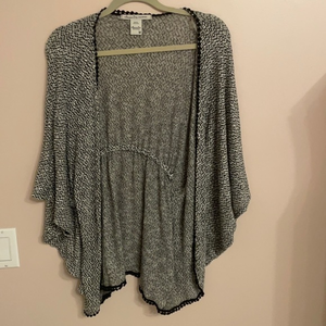American Rag black/white/grey cardigan,‎ size M